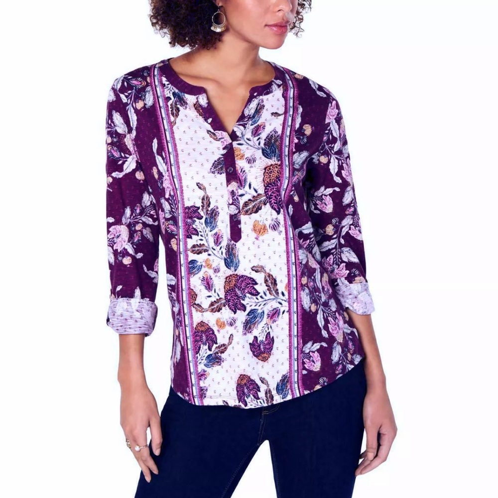NWT! Style & Co Knit Floral Top